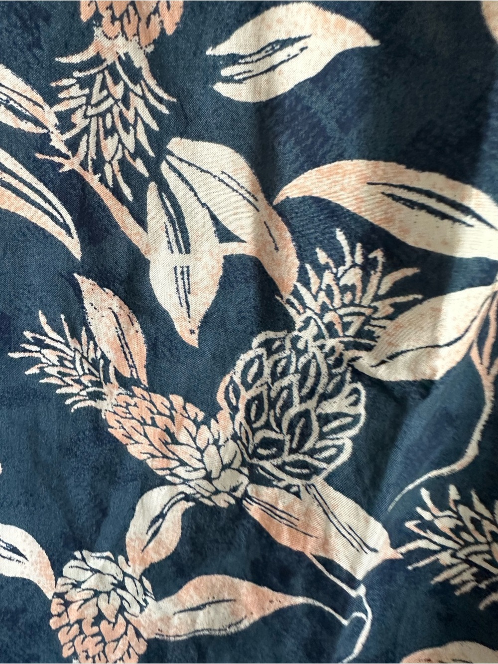 Gilligan & O'Malley Navy and Cream Floral Spaghetti Strap Cami. Size Medium - Picture 6 of 6